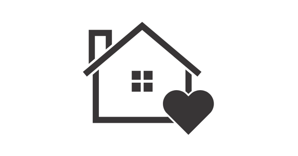 Who We Are Icon - image of a house with a heart